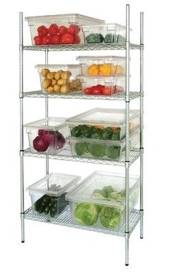 Vogue 4 Tier Wire Shelving Kit 1525x460mm